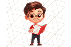 Boy Teacher Clipart, Classroom PNG, Cute School Teacher Art Product Image 18