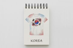 Taegeukgi Mugunghwa Printed T-Shirt Design PNG Korean Product Image 5