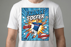 France Soccer T-shirt Design Product Image 3