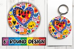 Sublimation Beauty with Heart Patterns Product Image 1