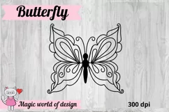 Butterfly Wings Clipart silhouette cameo svg for Cricut Product Image 2