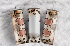 Custom Name Coffee Tumbler Wrap Leopard 20oz tumbler designs Product Image 1
