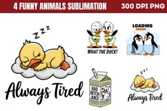 Funny Animals Sublimation PNGn Product Image 1