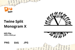 Twine Split Monogram Product Image 1