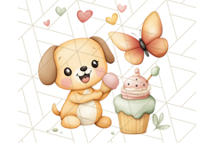 Spring Animal Ice Cream Clipart, Cute Pastel Animal PNG Product Image 4