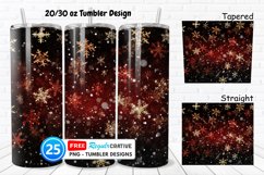 Christmas Snowflakes 20/30oz Tumbler, BONUS 25 Tumbler Product Image 1