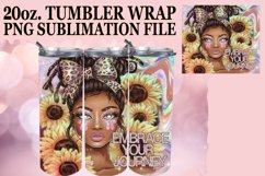 Happy memories 20oz tumbler wrap, Afro Woman Product Image 1