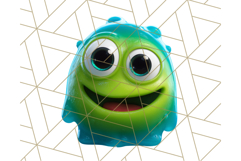 Slime Monster Clipart, Colorful Goo Graphics Png Product Image 4