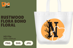 Rustwood Flora Boho Floral Monogram Product Image 1