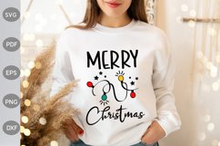 Merry Christmas Led Light SVG Design Product Image 1