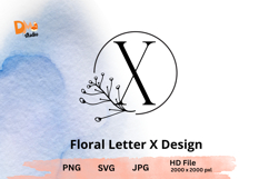 The Floral Letter Design Product Image 1