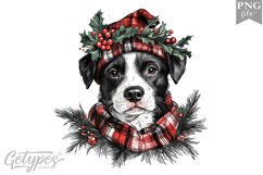 Christmas Dog Clipart Design - High Quality 300 Dpi Product Image 1