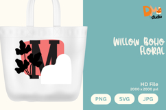 Willow Boho Floral Monogram Product Image 1