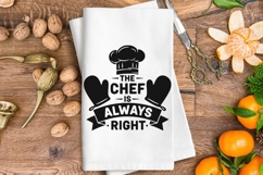 The Chef Is Always Right Svg, Funny Farmhouse Kitchen Svg. Product Image 3