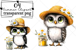 Whimsical Summer Clipart Watercolor PNG Product Image 1