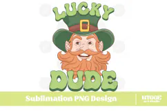 Happy St Patrick's Day PNG DTF Irish Lucky Leprechaun Beer Product Image 1
