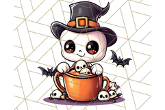 Monster Café Halloween PNG Clipart, Coffee Holiday Clip Art Product Image 4