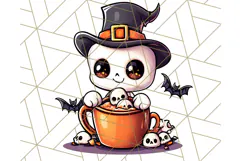 Monster Café Halloween PNG Clipart, Coffee Holiday Clip Art Product Image 4