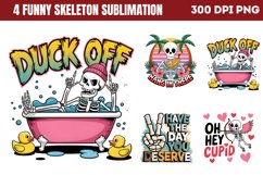 Funny Skeleton Sublimation PNG Product Image 1