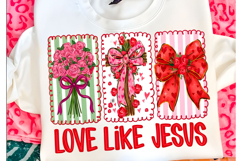 Love Like Jesus PNG, Christian Valentine Product Image 1