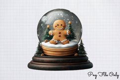 Watercolor Christmas Gingerbread Man Clipart PNG Product Image 1