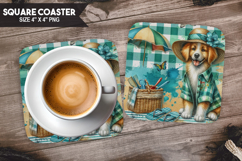 Holiday Themes Square Coaster Bundle, Festive Coaster PNG Product Image 14