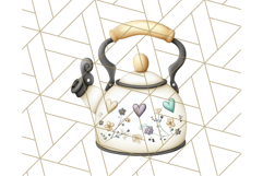 Cottagecore Kitchen Chicken Clipart PNG, Fairytale Style Product Image 4
