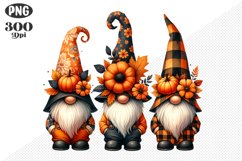Halloween Gnomes Sublimation - Clipart PNG Design Product Image 1