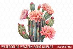 Watercolor Western Boho Clipart Product Image 1