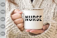 Nurse Life SVG Design / Nurse Smart, Strong, Caring SVG Product Image 2