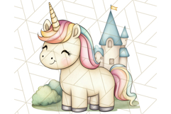 Fairy Tale Unicorn PNG Pastel Magic Clipart, Fantasy Rainbow Product Image 4