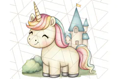 Fairy Tale Unicorn PNG Pastel Magic Clipart, Fantasy Rainbow Product Image 4