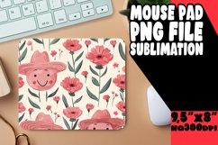 Charming Mouse Pad with Smile Pattern PNG Product Image 1