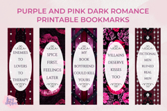 Cute Smut Dark Romance Printable Bookmarks Bundle Gothic PNG Product Image 4