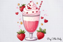 Cute Valentine Kawaii Clipart PNG Product Image 1