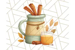Woodland Apple Orchard Festival PNG Fall Clipart Product Image 4