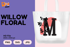 Willow Floral Monogram Product Image 1