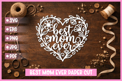 25 Best Mom Paper Cut Hearts SVG I Cricut I Silhouette Product Image 10