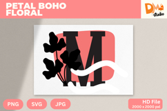 Petal Boho Floral Monogram Product Image 1