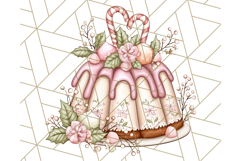 Christmas Sweet Shoppe Clipart PNG, Pastel Bakery Art Product Image 4