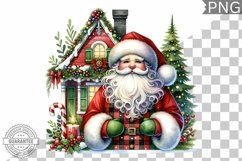 Christmas Santa Sublimation - Clipart PNG Design Product Image 1