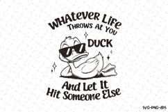 Duck Quote SVG Design | SVG Cut files Product Image 1