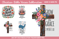 Christian Bible Verses Sublimation PNG Product Image 1
