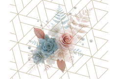 Whimsy Winter Florals Clipart PNG, Christmas Png Clipart Product Image 4