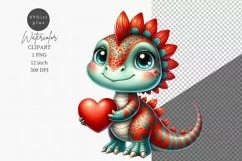 Dinosaur clipart, Fantasy clipart, Watercolor clipart Product Image 1