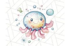 Under the Sea Nursery Clipart, Ocean Animals PNG Product Image 4