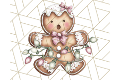 Gingerbread People Clipart, Cute Cookie PNG Illustrations Product Image 4