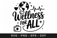 Global Wellness For All SVG PNG Product Image 1
