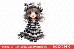 Animals Little Princess Sublimation Clipart Product Image 1