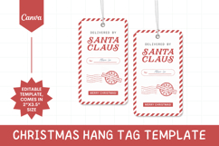 Editable Christmas Hang Tag Canva Template - 4 Product Image 1